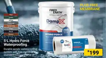 Builders Warehouse FIRED EARTH DampX Hydro Force Waterproofing offer