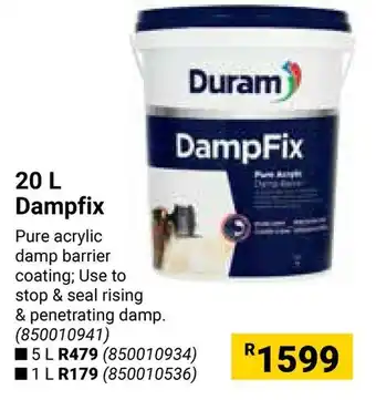 Builders Warehouse Duram DampFix offer