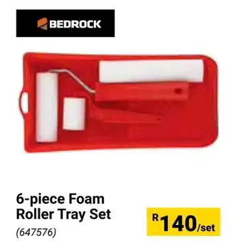 Builders Warehouse BEDROCK Foam Roller Tray Set offer