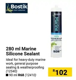 Builders Warehouse Bostik Marine Silicone Sealant offer