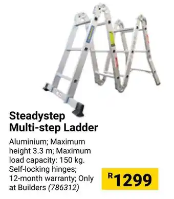 Builders Warehouse Steadystep Multi-step Ladder offer