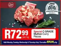 Take 'n Pay Special C GRADE Mutton Curry Pieces offer