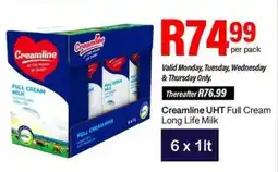 Take 'n Pay Creamline UHT Full Cream Long Life Milk offer