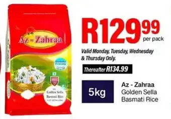 Take 'n Pay Az-Zahraa Golden Sella Basmati Rice offer