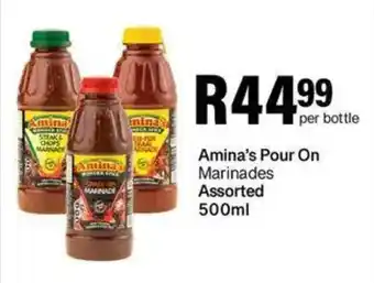 Take 'n Pay Amina's Pour On Marinades Assorted offer