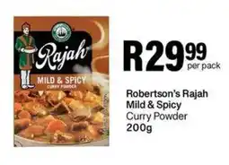 Take 'n Pay Robertson's Rajah Mild & Spicy Curry Powder offer