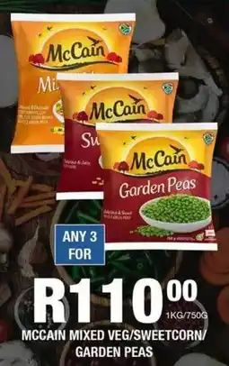 Take 'n Pay Mccain mixed veg/sweetcorn/ garden peas offer