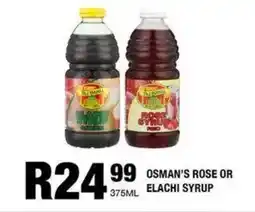 Take 'n Pay Osman's rose or elachi syrup offer