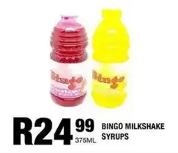 Take 'n Pay Bingo milkshake syrups offer