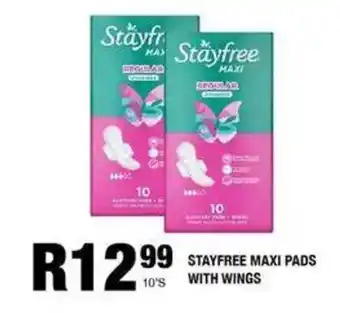 Take 'n Pay Stayfree maxi pads with wings offer