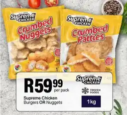 Take 'n Pay Supreme Chicken Burgers OR Nuggets offer