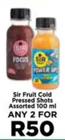 Food Lover's Market Sir Fruit Cold Pressed Shots Assorted offer