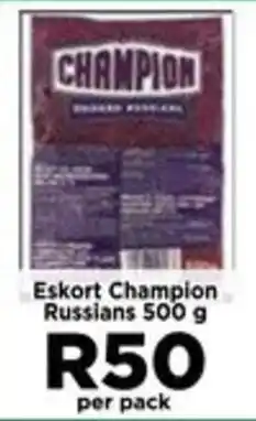 Food Lover's Market Eskort Champion Russians offer