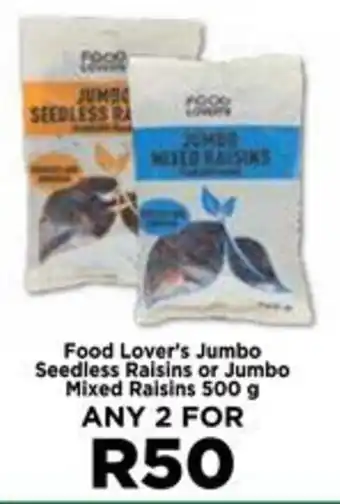 Food Lover's Market Food Lover's Jumbo Seedless Raisins or Jumbo Mixed Raisins offer