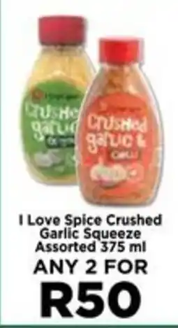 Food Lover's Market I Love Spice Crushed Garlic Squeeze Assorted offer