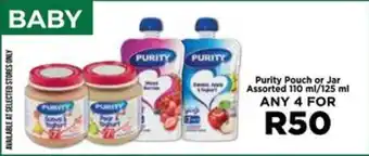 Food Lover's Market Purity Pouch or Jar Assorted offer