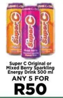 Food Lover's Market Super C Original or Mixed Berry Sparkling Energy Drink offer