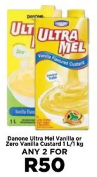 Food Lover's Market Danone Ultra Mel Vanilla or Zero Vanilla Custard offer