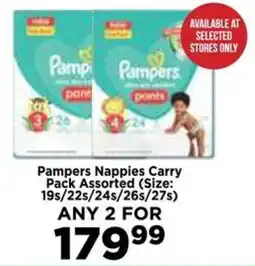 Food Lover's Market Pampers Nappies Carry Pack Assorted offer