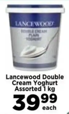 Food Lover's Market Lancewood Double Cream Yoghurt Assorted offer