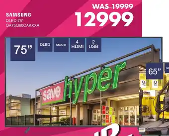 Save Hyper SAMSUNG QLED 75" QA75Q60CAKXXA offer