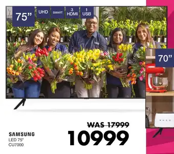 Save Hyper SAMSUNG LED 75" CU7000 offer