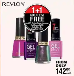 Dis-Chem Revlon Super Lustrous Nail Enamel AND ColorStay Gel Envy Nail Polish offer