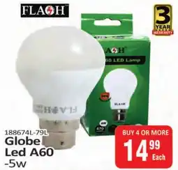 KitKat Cash and Carry FLASH Globe Led A60 offer