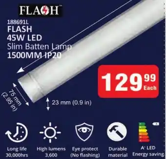 KitKat Cash and Carry Flash 45w led slim batten lamp offer