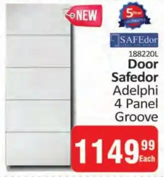 KitKat Cash and Carry Door Safedor Adelphi 4 Panel Groove offer