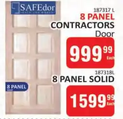 KitKat Cash and Carry SAFEdor 8 panel contractors door offer