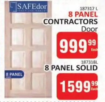 KitKat Cash and Carry SAFEdor 8 panel contractors door offer