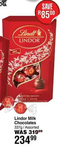 Dis-Chem Lindor Milk Chocolates Assorted offer