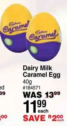 Dis-Chem Dairy Milk Caramel Egg offer