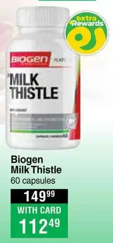 Dis-Chem Biogen Milk Thistle offer