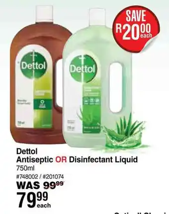 Dis-Chem Dettol Antiseptic OR Disinfectant Liquid offer