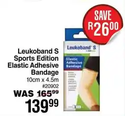 Dis-Chem Leukoband S Sports Edition Elastic Adhesive Bandage offer