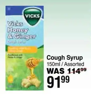 Dis-Chem Vicks Cough Syrup Assorted offer