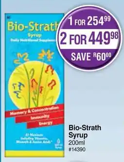 Dis-Chem Bio-Strath Syrup offer