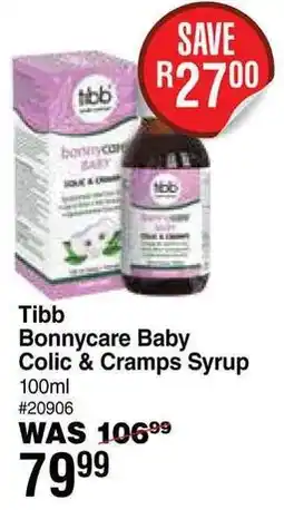 Dis-Chem Tibb Bonnycare Baby Colic & Cramps Syrup offer