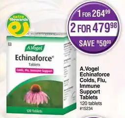 Dis-Chem A.Vogel Echinaforce Colds, Flu, Immune Support Tablets offer