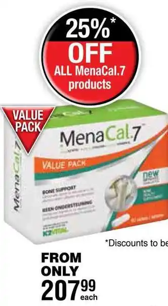 Dis-Chem MenaCal.7 products offer