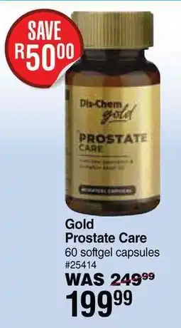 Dis-Chem Gold Prostate Care offer