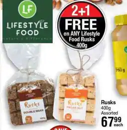 Dis-Chem Lifestyle Food Rusks offer