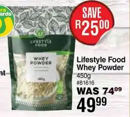 Dis-Chem Lifestyle Food Whey Powder offer