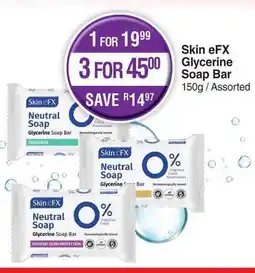 Dis-Chem Skin eFX Glycerine Soap Bar offer