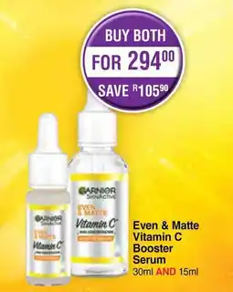 Dis-Chem Garnier Even & Matte Vitamin C Serum offer