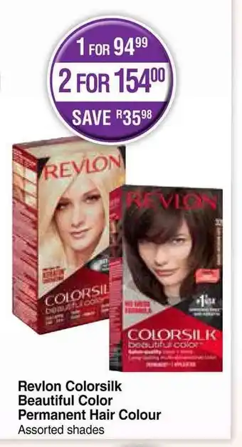 Dis-Chem Revlon Colorsilk Beautiful Color Permanent Hair Colour offer