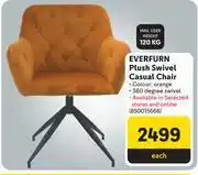 Makro Everfurn Plush Swivel Casual Chair offer