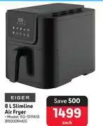 Makro Eiger 8L Slimline Air Fryer EG-SFPA10 offer